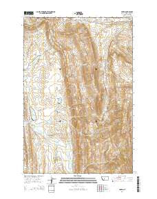 Hamen Montana Current topographic map, 1:24000 scale, 7.5 X 7.5 Minute, Year 2014