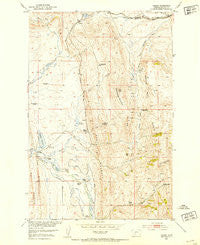 Hamen Montana Historical topographic map, 1:24000 scale, 7.5 X 7.5 Minute, Year 1951