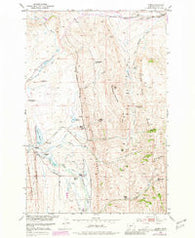 Hamen Montana Historical topographic map, 1:24000 scale, 7.5 X 7.5 Minute, Year 1951