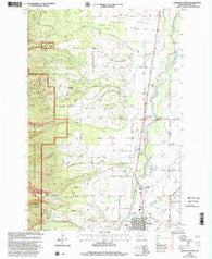 Hamilton North Montana Historical topographic map, 1:24000 scale, 7.5 X 7.5 Minute, Year 1998