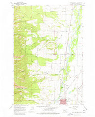 Hamilton North Montana Historical topographic map, 1:24000 scale, 7.5 X 7.5 Minute, Year 1967