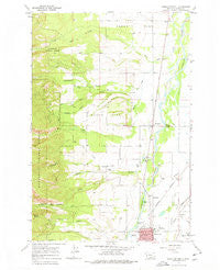 Hamilton North Montana Historical topographic map, 1:24000 scale, 7.5 X 7.5 Minute, Year 1967