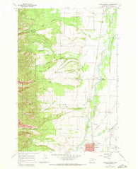 Hamilton North Montana Historical topographic map, 1:24000 scale, 7.5 X 7.5 Minute, Year 1967
