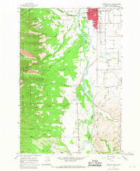 Hamilton South Montana Historical topographic map, 1:24000 scale, 7.5 X 7.5 Minute, Year 1964