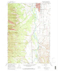 Hamilton South Montana Historical topographic map, 1:24000 scale, 7.5 X 7.5 Minute, Year 1964