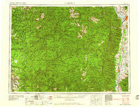 Hamilton Montana Historical topographic map, 1:250000 scale, 1 X 2 Degree, Year 1960