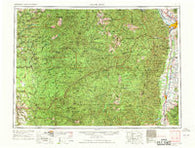 Hamilton Montana Historical topographic map, 1:250000 scale, 1 X 2 Degree, Year 1956