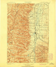 Hamilton Montana Historical topographic map, 1:125000 scale, 30 X 30 Minute, Year 1901