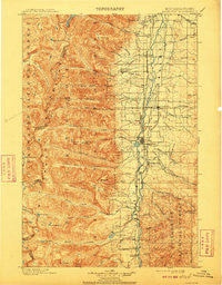 Hamilton Montana Historical topographic map, 1:125000 scale, 30 X 30 Minute, Year 1901