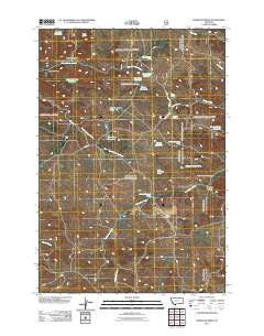 Hamilton Draw Montana Historical topographic map, 1:24000 scale, 7.5 X 7.5 Minute, Year 2011
