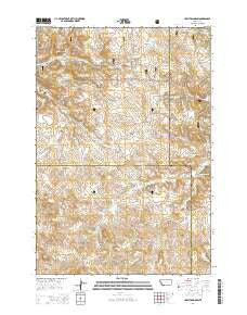 Hamilton Draw Montana Current topographic map, 1:24000 scale, 7.5 X 7.5 Minute, Year 2014