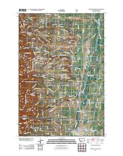 Hamilton North Montana Historical topographic map, 1:24000 scale, 7.5 X 7.5 Minute, Year 2011