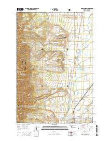 Hamilton North Montana Current topographic map, 1:24000 scale, 7.5 X 7.5 Minute, Year 2014