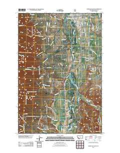 Hamilton South Montana Historical topographic map, 1:24000 scale, 7.5 X 7.5 Minute, Year 2011