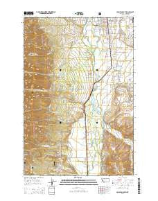 Hamilton South Montana Current topographic map, 1:24000 scale, 7.5 X 7.5 Minute, Year 2014