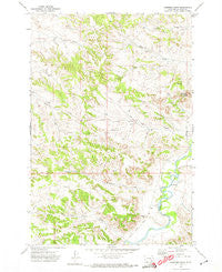Hammond Draw Montana Historical topographic map, 1:24000 scale, 7.5 X 7.5 Minute, Year 1971