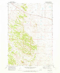 Hammond Montana Historical topographic map, 1:24000 scale, 7.5 X 7.5 Minute, Year 1970