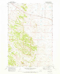 Hammond Montana Historical topographic map, 1:24000 scale, 7.5 X 7.5 Minute, Year 1970
