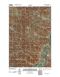 Hammond Draw Montana Historical topographic map, 1:24000 scale, 7.5 X 7.5 Minute, Year 2011