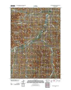 Hammond Draw SW Montana Historical topographic map, 1:24000 scale, 7.5 X 7.5 Minute, Year 2011