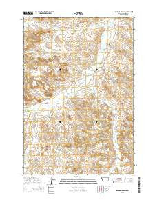Hammond Draw SW Montana Current topographic map, 1:24000 scale, 7.5 X 7.5 Minute, Year 2014
