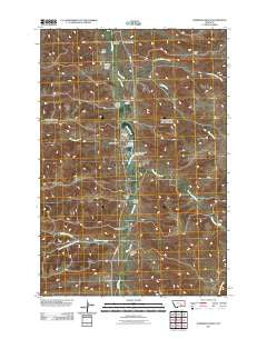 Hammond Ranch Montana Historical topographic map, 1:24000 scale, 7.5 X 7.5 Minute, Year 2011