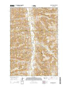 Hammond Ranch Montana Current topographic map, 1:24000 scale, 7.5 X 7.5 Minute, Year 2014