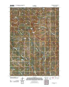 Hammond SE Montana Historical topographic map, 1:24000 scale, 7.5 X 7.5 Minute, Year 2011
