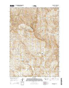 Hammond SE Montana Current topographic map, 1:24000 scale, 7.5 X 7.5 Minute, Year 2014