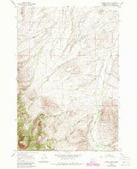 Hansen Ranch Montana Historical topographic map, 1:24000 scale, 7.5 X 7.5 Minute, Year 1965