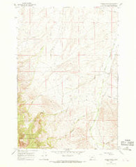 Hansen Ranch Montana Historical topographic map, 1:24000 scale, 7.5 X 7.5 Minute, Year 1965