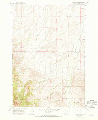 Hansen Ranch Montana Historical topographic map, 1:24000 scale, 7.5 X 7.5 Minute, Year 1965