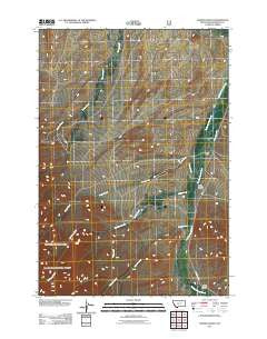 Hansen Ranch Montana Historical topographic map, 1:24000 scale, 7.5 X 7.5 Minute, Year 2011