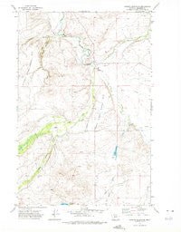 Hanson Reservoir Montana Historical topographic map, 1:24000 scale, 7.5 X 7.5 Minute, Year 1971