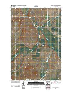 Hanson Reservoir Montana Historical topographic map, 1:24000 scale, 7.5 X 7.5 Minute, Year 2011