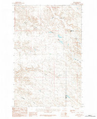 Harb Montana Historical topographic map, 1:24000 scale, 7.5 X 7.5 Minute, Year 1984