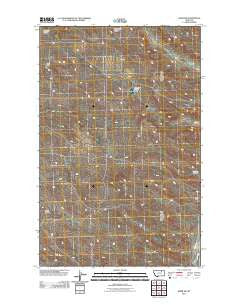 Harb SW Montana Historical topographic map, 1:24000 scale, 7.5 X 7.5 Minute, Year 2011