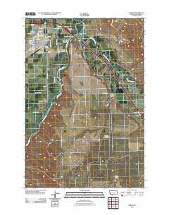 Hardin Montana Historical topographic map, 1:24000 scale, 7.5 X 7.5 Minute, Year 2011