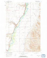 Hardin SW Montana Historical topographic map, 1:24000 scale, 7.5 X 7.5 Minute, Year 1960