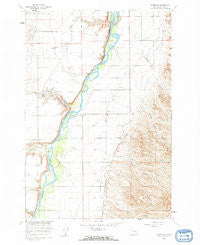 Hardin SW Montana Historical topographic map, 1:24000 scale, 7.5 X 7.5 Minute, Year 1960