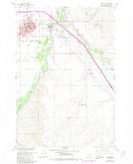 Hardin Montana Historical topographic map, 1:24000 scale, 7.5 X 7.5 Minute, Year 1960