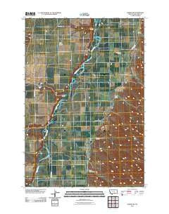 Hardin SW Montana Historical topographic map, 1:24000 scale, 7.5 X 7.5 Minute, Year 2011
