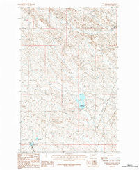 Hardpan Coulee Montana Historical topographic map, 1:24000 scale, 7.5 X 7.5 Minute, Year 1984
