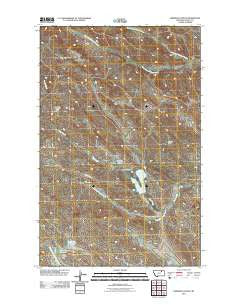 Hardpan Coulee Montana Historical topographic map, 1:24000 scale, 7.5 X 7.5 Minute, Year 2011