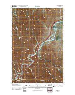 Hardy Montana Historical topographic map, 1:24000 scale, 7.5 X 7.5 Minute, Year 2011