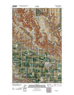 Harlem Montana Historical topographic map, 1:24000 scale, 7.5 X 7.5 Minute, Year 2011