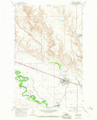 Harlem Montana Historical topographic map, 1:24000 scale, 7.5 X 7.5 Minute, Year 1964