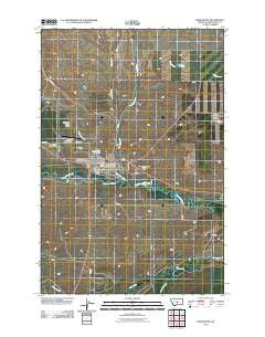 Harlowton Montana Historical topographic map, 1:24000 scale, 7.5 X 7.5 Minute, Year 2011