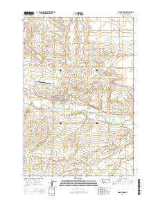 Harlowton Montana Current topographic map, 1:24000 scale, 7.5 X 7.5 Minute, Year 2014