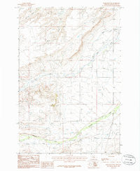 Harlowton SW Montana Historical topographic map, 1:24000 scale, 7.5 X 7.5 Minute, Year 1986